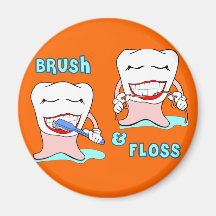 Dentista e higienista dental imanes para frigoríficos