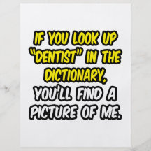 Dentista en diccionario… mi imagen flyer personalizado