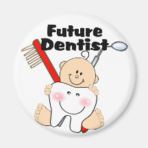 Dentista futuro imán para frigorífico