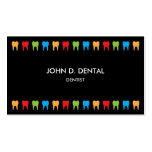 Dentista, negocio dental o tarjeta del perfil tarjeta de visita
