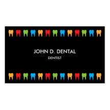 Dentista, negocio dental o tarjeta del perfil tarjeta de visita