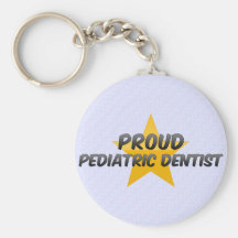 Dentista pediátrico orgulloso llavero personalizado