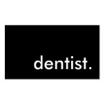 dentista plantilla de tarjeta personal