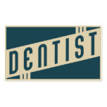 dentista retro plantillas de tarjeta de negocio