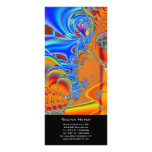Dentro de I · Arte del fractal · Azul y naranja Tarjeta Publicitaria A Todo Color