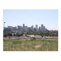 Denver céntrica tarjeta postal