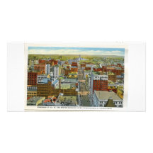 Denver céntrica, tarjeta teñida mano de los años 3 tarjetas fotográficas personalizadas