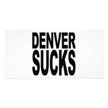 Denver chupa tarjeta fotografica personalizada