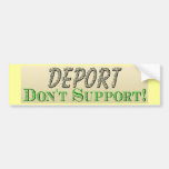 Deport no apoya pegatina de parachoque