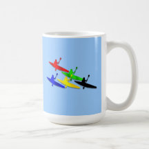 Deportes acuáticos Canoeing del kyak de la canoa d Taza De Café