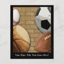 Deportes Al-Estrella, baloncesto/fútbol/fútbol Tarjetas Publicitarias