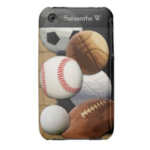 Deportes Al-Estrella, baloncesto/fútbol/fútbol iPhone 3 Fundas