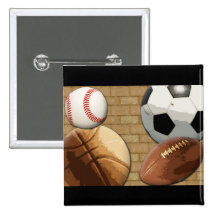 Deportes Al-Estrella, baloncesto/fútbol/fútbol Pin
