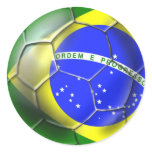 Deportes brasileños 2014 de la bandera del fútbol  pegatinas