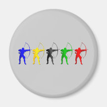 Deportes de Archer de los juegos   del verano del  Imán Para Frigorífico