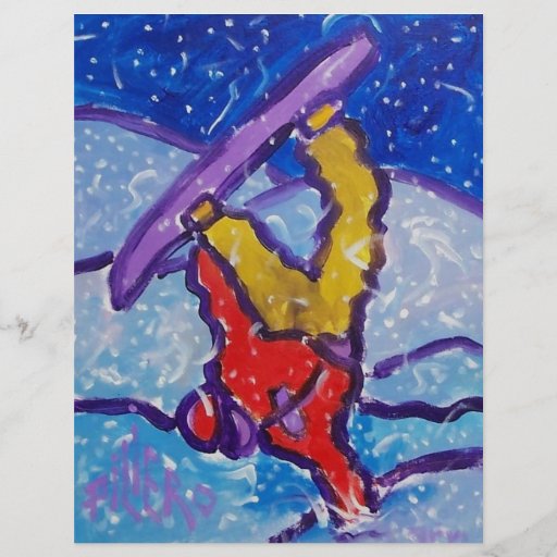 Deportes de la nieve por Piliero Tarjetas Publicitarias