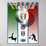 Deportes del fútbol del mundial del calcio de las  poster