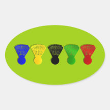 deportes del shuttlecock del bádminton colcomanias ovaladas personalizadas