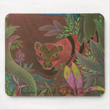 Depredador en el mousepad de la oscuridad alfombrillas de ratones