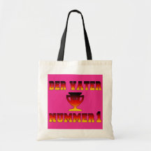 Der Vater Nummer 1 papá #1 en el día de padre alem Bolsas