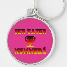 Der Vater Nummer 1 papá #1 en el día de padre alem Llavero Personalizado