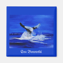 " Der Wal" Orginalbild von Eva Borowski Magnete