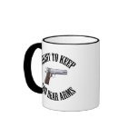 Derecho guardar y llevar los brazos 1911 tazas de café