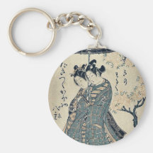 Derecho por Ishikawa, Toyonobu Ukiyoe Llaveros