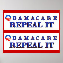 Derogación de Obamacare él poster