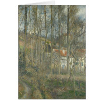 DES Boeufs, la ermita de Cete de Camille Pissarro Tarjeta