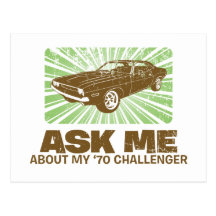 Desafiador de 1970 Dodge Postales