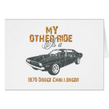Desafiador de 1970 Dodge Tarjeta
