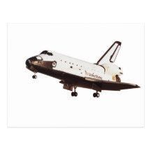 Desafiador del transbordador espacial tarjeta postal