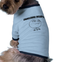 Desafío aceptado camisas de mascota