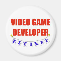 Desarrollador jubilado del videojuego iman para frigorífico