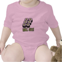 ¡DESARROLLO!  Camiseta del sushi del bebé