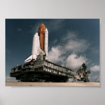 Desarrollo del descubrimiento del transbordador es poster