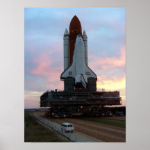 Desarrollo del esfuerzo del transbordador espacial poster