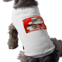 Desayuno de campeones - café y cigarrillos camiseta de perro
