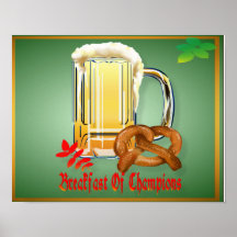 Desayuno del poster Campeón-Feliz de Oktoberfest