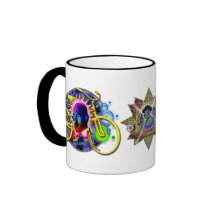 Desayuno psicodélico tazas de café