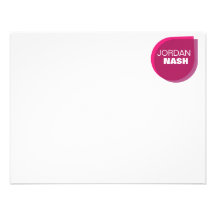 Descenso Notecards plano del rasgón Anuncio Personalizado