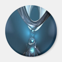 Descensos azules imán de nevera
