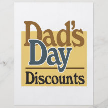 Descuentos del día de los papás tarjetas informativas