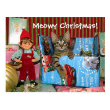 Deseo del navidad de Jenkins - postal