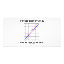 Deseo que el mundo fuera tan linear como esto (los tarjeta personal