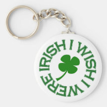 Deseo que fuera irlandés (el verde) llavero