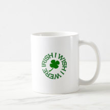 Deseo que fuera irlandés (el verde) tazas de café