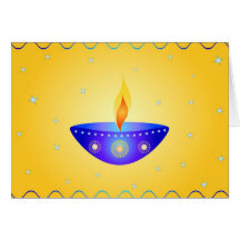 Deseos de Diwali - tarjeta