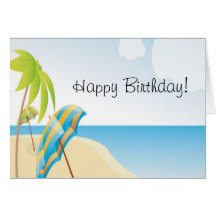 Deseos de la playa felicitación